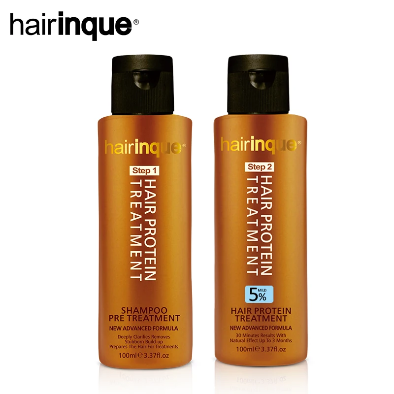 

HAIRINQUE 5% бразильское Кератиновое лечение с шампунем набор для предварительной кератиновой обработки волос делает волосы выпрямлением и сгл...