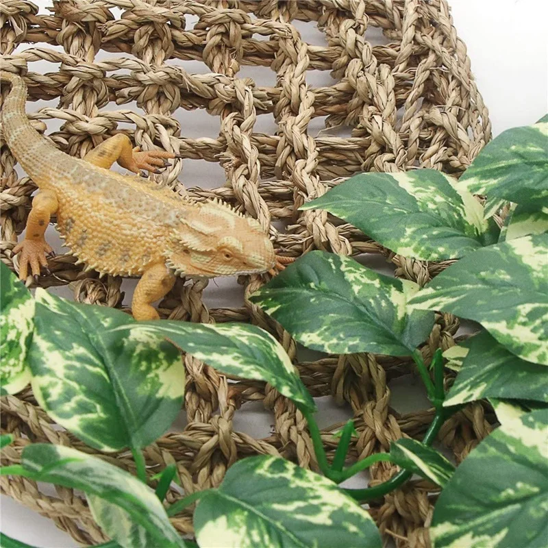 3 предмета в комплекте под рептилию растения Пластик Террариум завод висит из