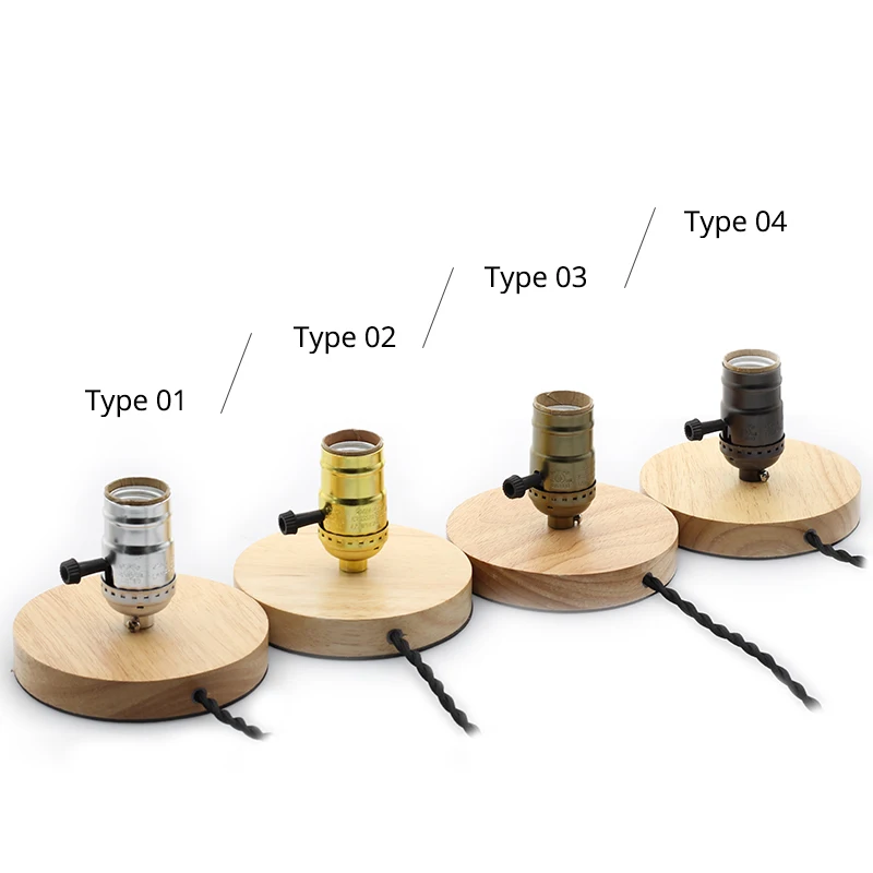 Винтажные настольные лампы [YGFEEL] из твердой древесины промышленный Ретро