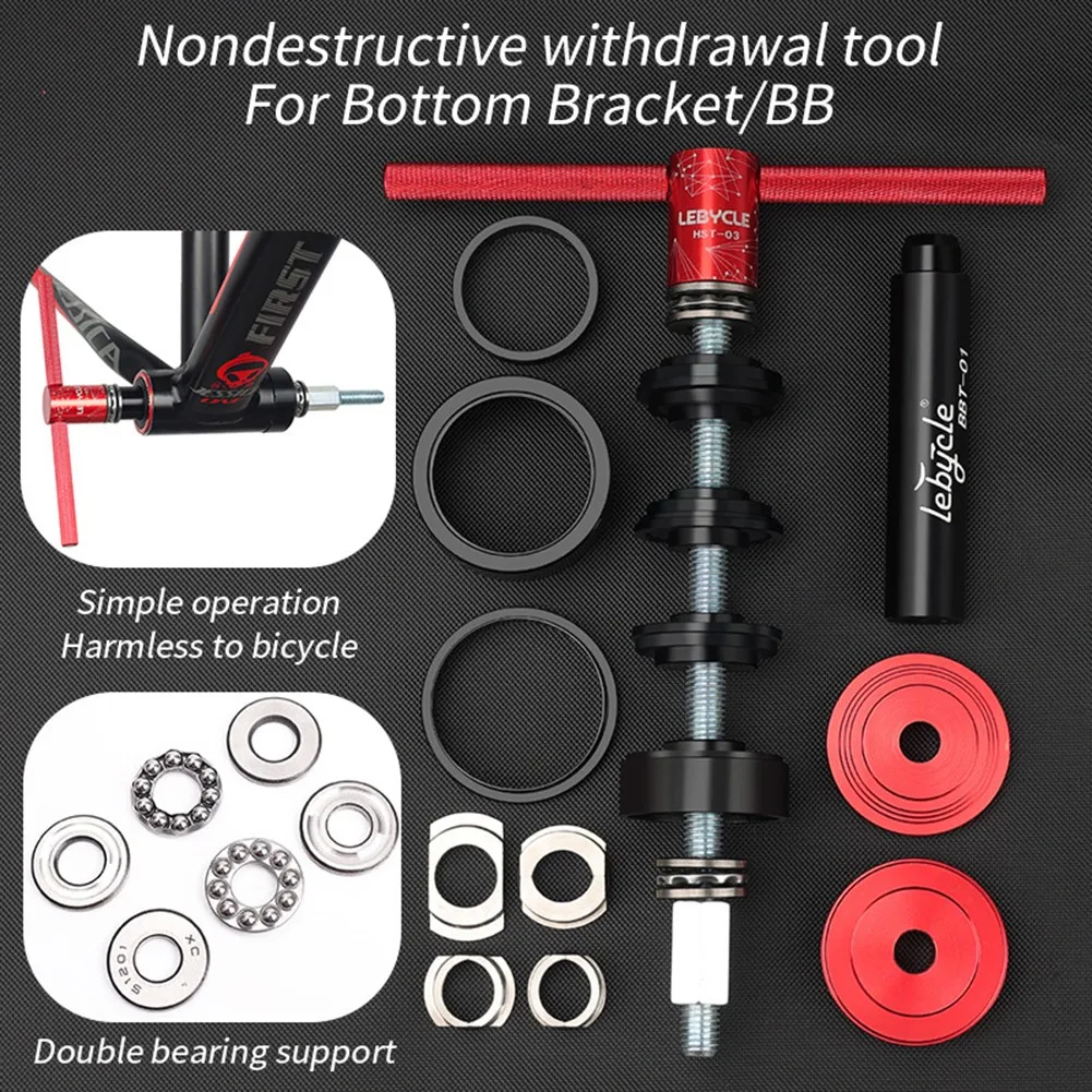 

BB86/BB30/BB92/PF30 Bike Bicycle Bottom Bracket Bearing Install & Removal Tool Kit Cycling Mending Repair Set Riding Accessory