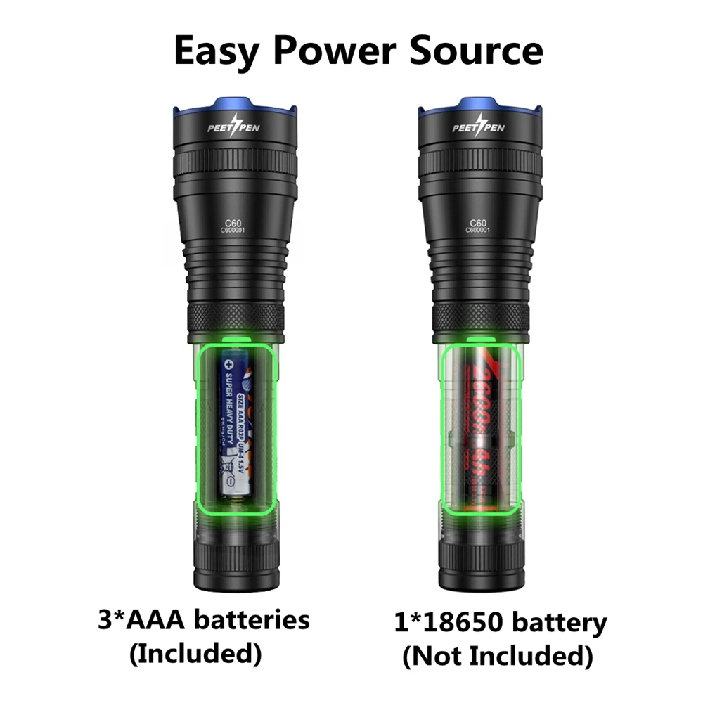 Светодиодный тактический светильник-вспышка 1000 люмен фонарь с масштабированием