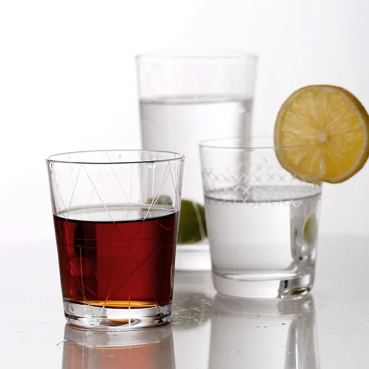 37 Degree Pure Manual Engraved Designs Trumpet Glass Cup Northern Europe Wind Crystal White Material Blow Refrigeration Drink | Дом и сад
