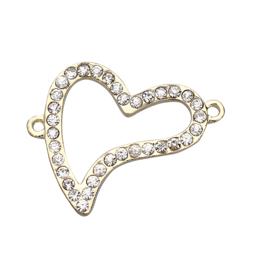 

Wholesale Gold Jewelry Beads Balance Heart Crystal Charms Fits Chain Bracelet Bangle Diy Gift For Women Men 2020