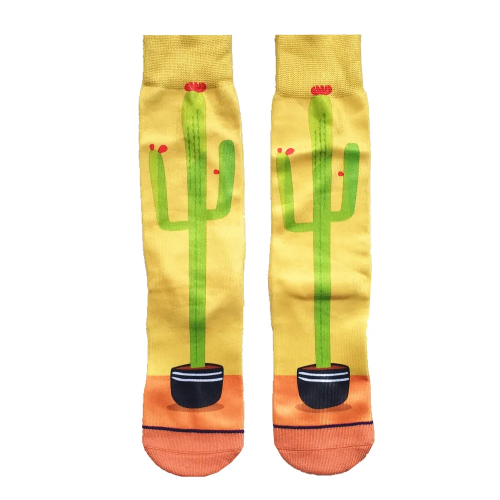 

100% полиэстер Смешные женские рождественские новогодние носки с принтом пиццы собаки