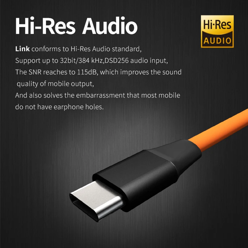 Xduoo Link Hi Res Type C на 3 5 мм USB кабель для наушников усилитель DAC ESS9118EC Мобильный