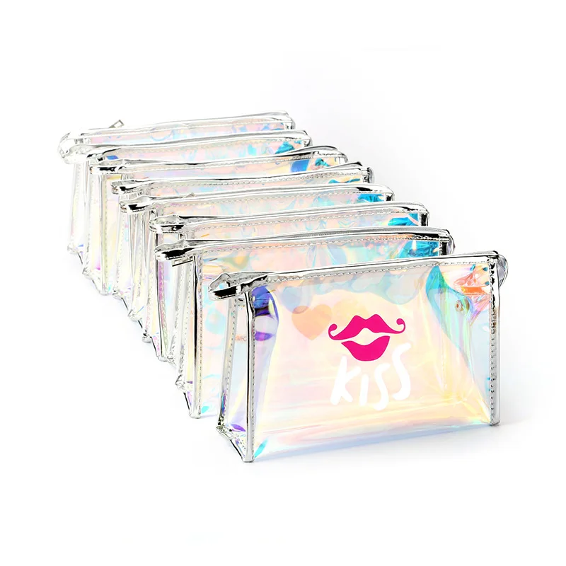 Модная косметичка женская цветная сумка для лазерного макияжа крутой