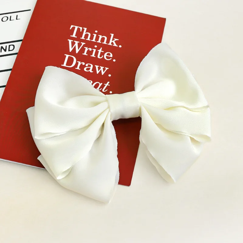 

2021 Vintage Cloth Bow Clip Hair Accessories Women Girls Scrunchie Haar Pince Cheveux Spinki Do Wlosow Pinzas Para El Pelo