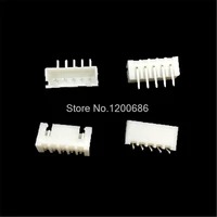 100 piece xh 2 54 5 pin connector right angle socket plug male connector
