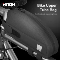 hnqh cycling bike bicycle top front tube bag waterproof frame bag big capacity mtb bicycle pannier case bike bicycle accessories