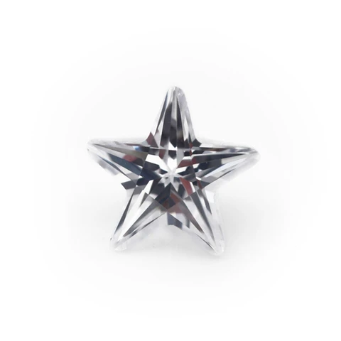 Белые звездообразные бусины из кубического циркония SHIQIER