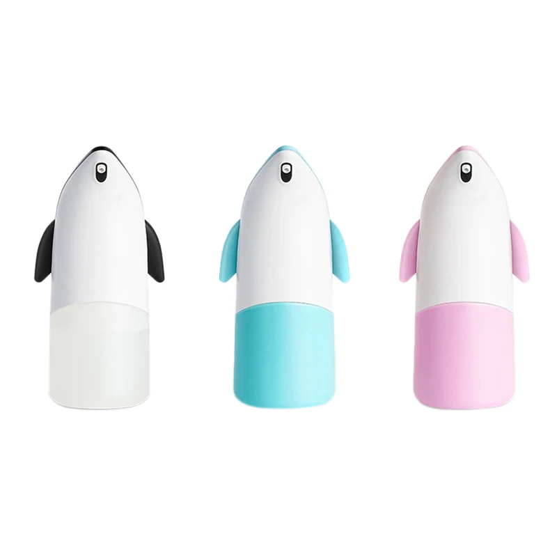 

300ML Automatic Foaming Soap Dispenser Penguin Shape Touchless Infrared Sensor Hands Free Soap Dispenser for Home