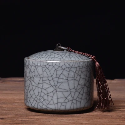 Chinese Style 340ml Ceramic Tea Caddy Storage Bottles Mini Portable Puɾr Sealed Cans Tanks Travel Leaf Box | Дом и сад