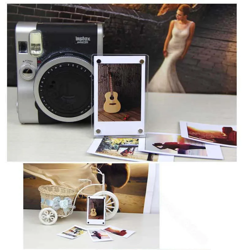 Акриловые Magetic фоторамки для фотографий Fujifilm Instax Mini 8 8+ 9 70 7s 25 26 90, SP-1 SP2 принтер, Po laroid PIC-300 Z2300