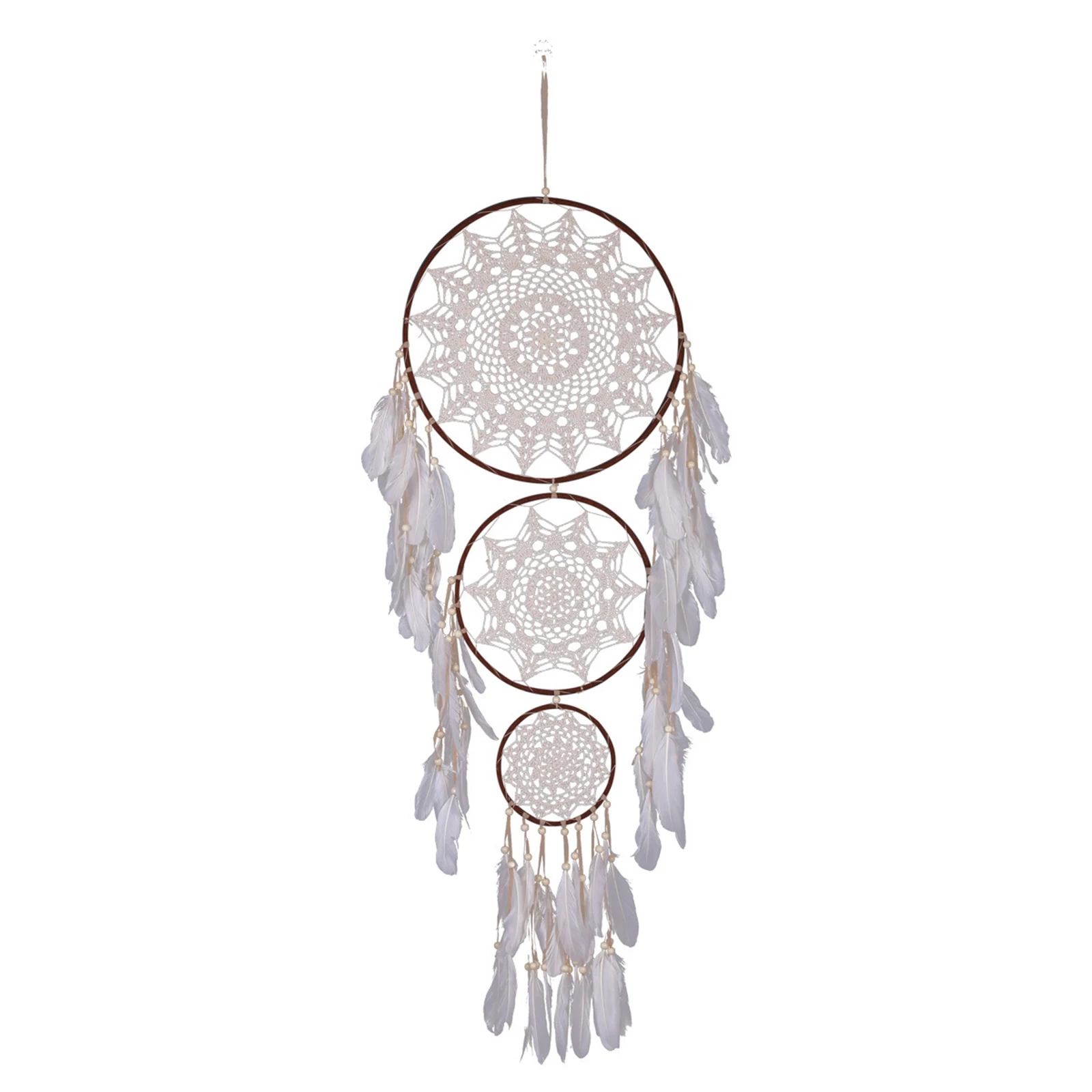 

Dream Catcher with Feathers Handwoven Bohemian Dreamcatcher Wall Hanging Decoration
