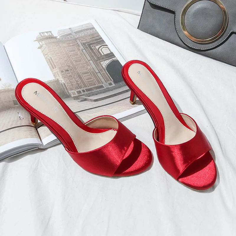 Новинка Пикантные женские тапочки с широко открытым носком Прекрасно