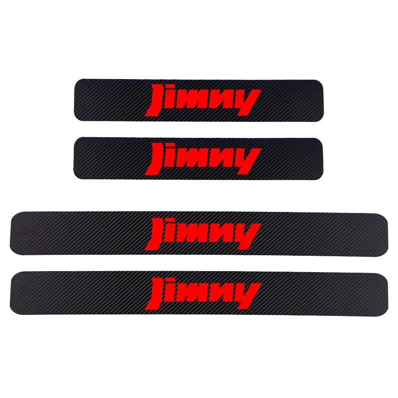 4 шт. автомобильные наклейки порог двери Виниловый протектор для Suzuki JIMNY