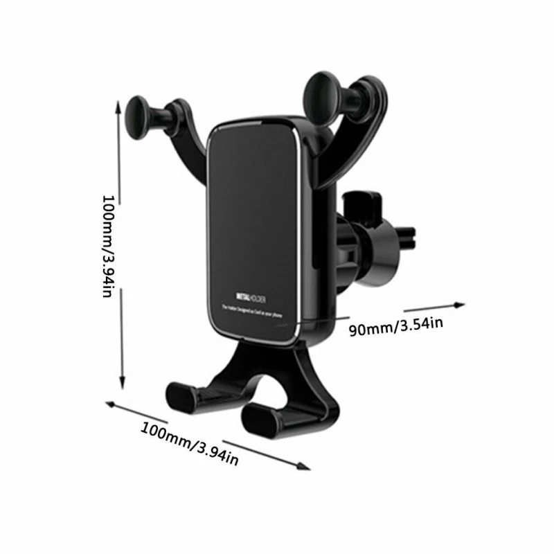 

Universal Car Phone Holder Multifunctional Aluminum Alloy Gravity Horizontal Vertical Phone Bracket Automobiles Accessories