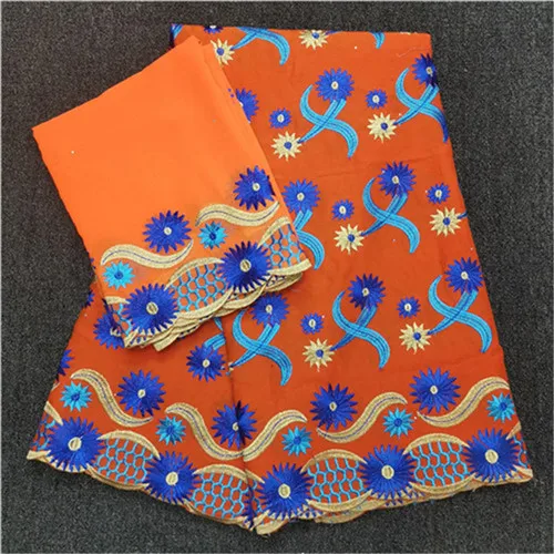 as picture STILL FLY nigeria cotton fabric high quality lace dubai fabric soft emroidered swiss voile lace in switzerland 5+2yards/lot - Цвет: as picture