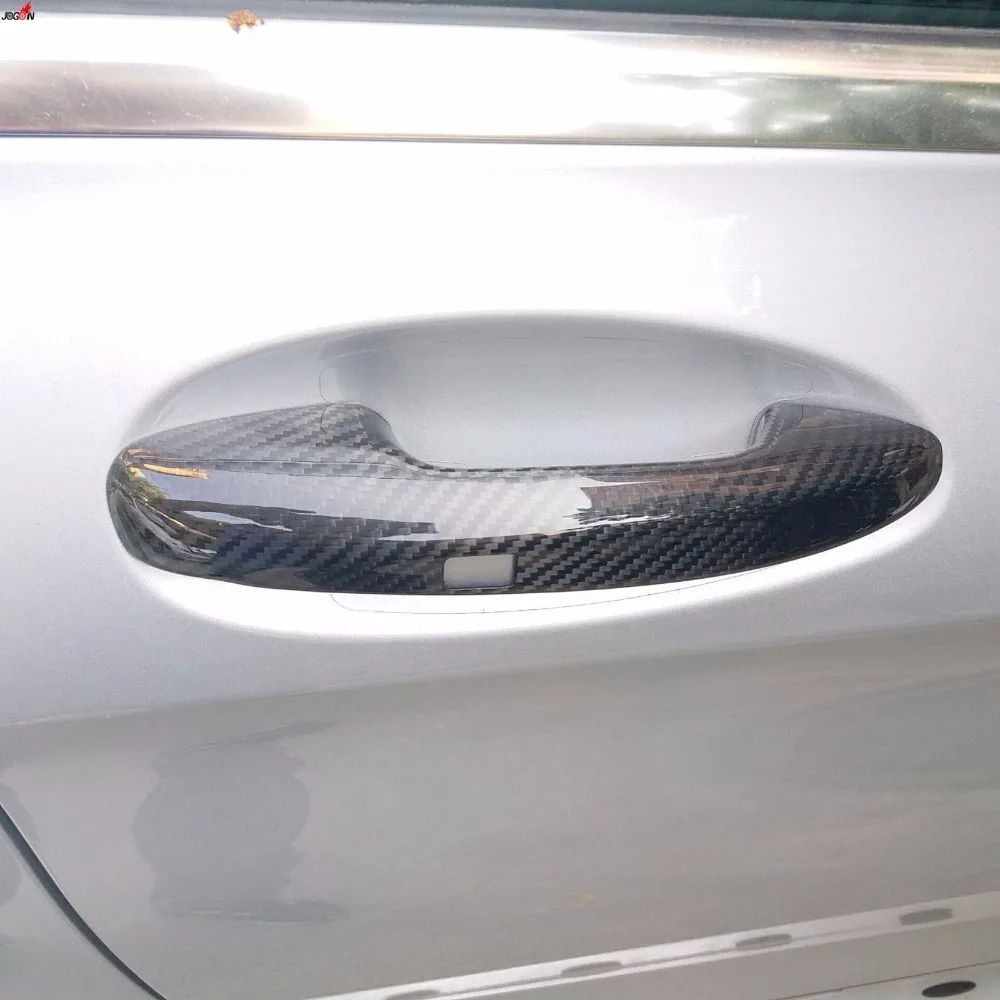 Автомобильная накладка на дверную ручку из углеродного волокна для Benz C E S GLC GLE Class