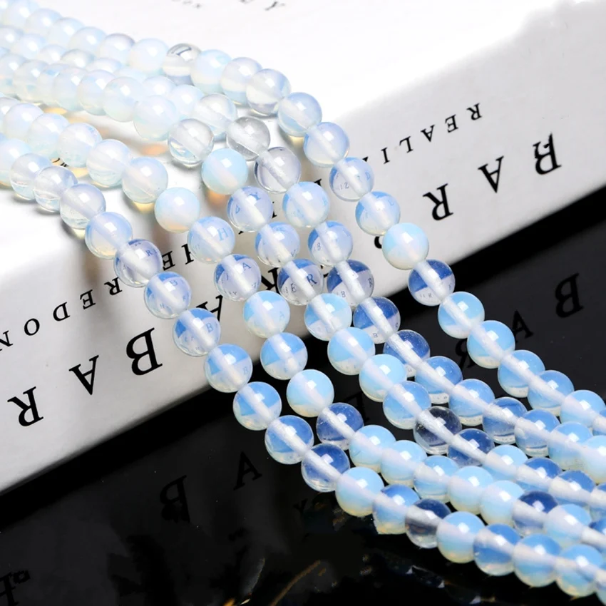 Оптовая цена Камень Опал Кристалл Свободные Круглые бусины для изготовления