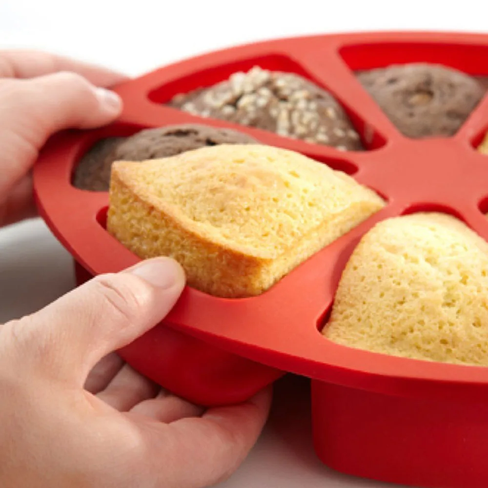 Силиконовые формы для выпечки 2 шт./лот антипригарные круглые с 8 отверстиями