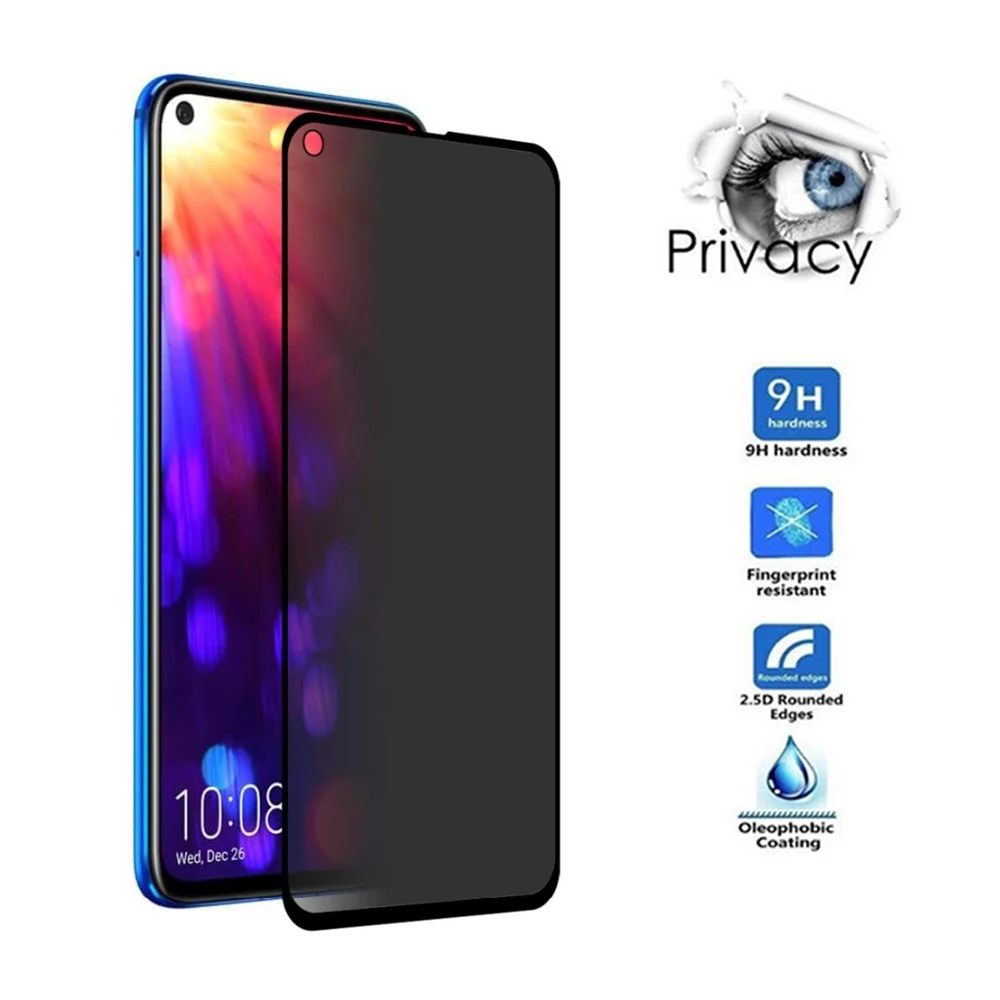 Для Huawei P20 Pro P10 Lite стекло Защита экрана конфиденциальности для Honor 9 10 закаленное