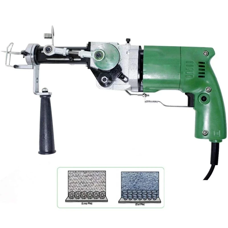 110V-220V Cut and Loop Pile Manual carpet tuft-cutting loom electro-needle electro-gun mechanical tools No load speed enlarge