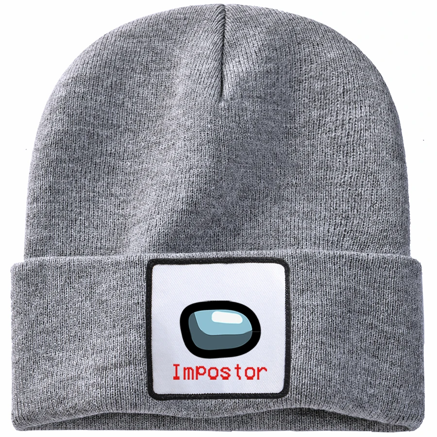 

Game New Game Crewmate Suspect Impostor Women Men Skull Cap Brand Beanie Hat Winter Autumn Warmer Knitted Hats Slouchy Bonnet