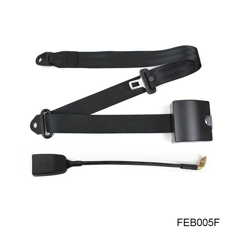 

FEB005F Universal Retractable Seatbelt Three Point Car Automatically Locking Seat Safety Belt For All Car Black Color