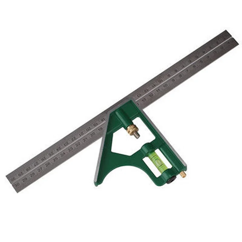 Прямая Линейка Carpenter Tri Square Angle Finder & Level Tool Регулируемая мера|Детали инструментов| |