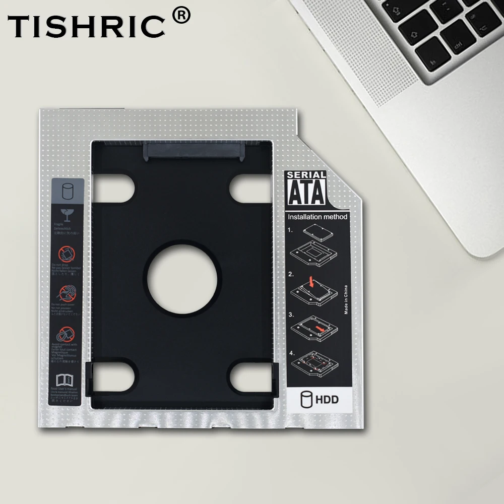 Новейший TISHRIC Optibay 9 5 мм/12 7 мм HDD Caddy Корпус жесткого диска коробка для ноутбука CD ROM
