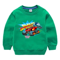 blaze and the monster machine birthday clothing childrens sweater 2019 autumn childrens clothes moletom infantil kids hoodies