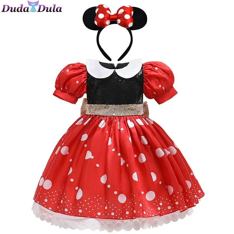 

Summer Baby Girls Dress Mouse Dresses For Girls Princess Christmas Dress Birthday Party Children Clothes Kids Costume