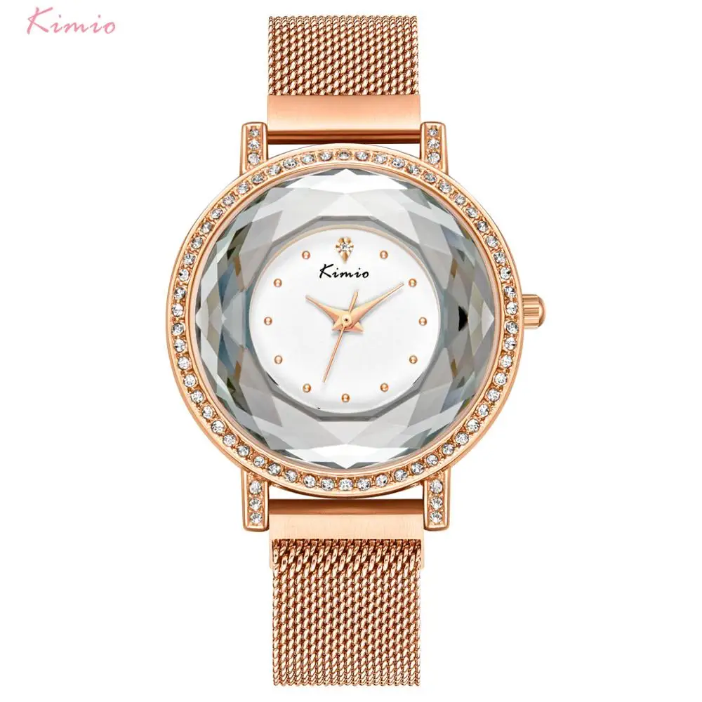 KIMIO Брендовые женские часы с магнитной пряжкой роскошные многосекционные