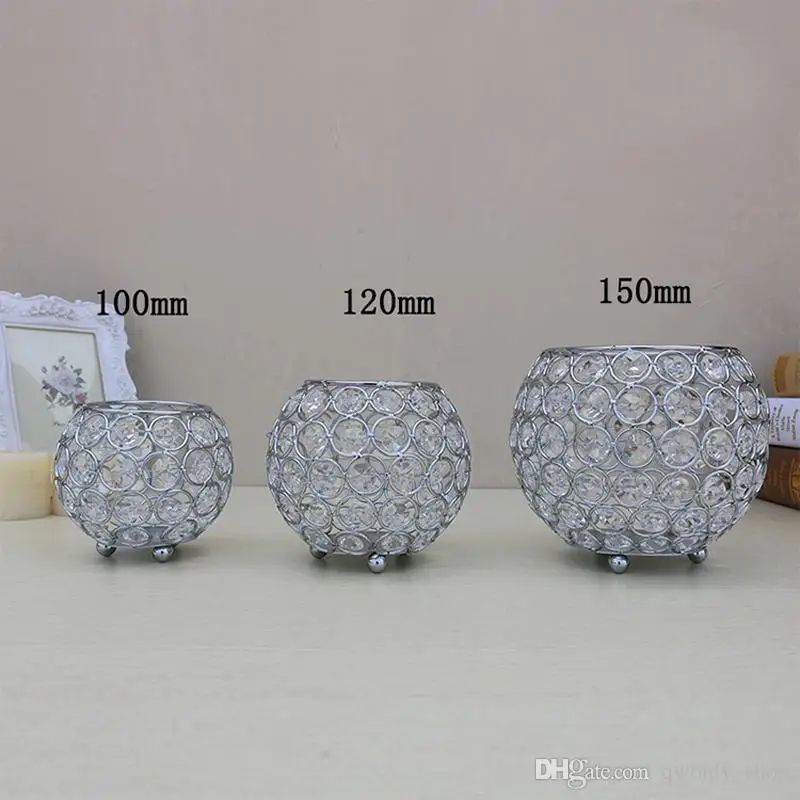 Хрустальный чайный светильник подсвечники для свадебного стола Центральная