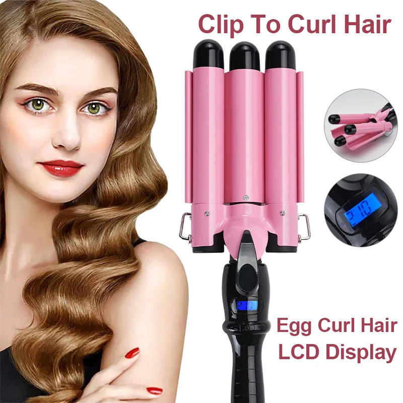 

Hair Tools Curling Professional Iron Ceramic Triple Barrel Hair Styler Hair Waver Styling Tools Hair Curlers Electric Curling