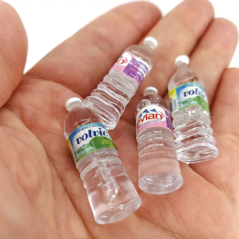 

Hot Sale 1:12 Mini Simulation Mineral Water Bottle Resin Model Doll House Miniature Kids Gift Toys Home Decoration Accessories