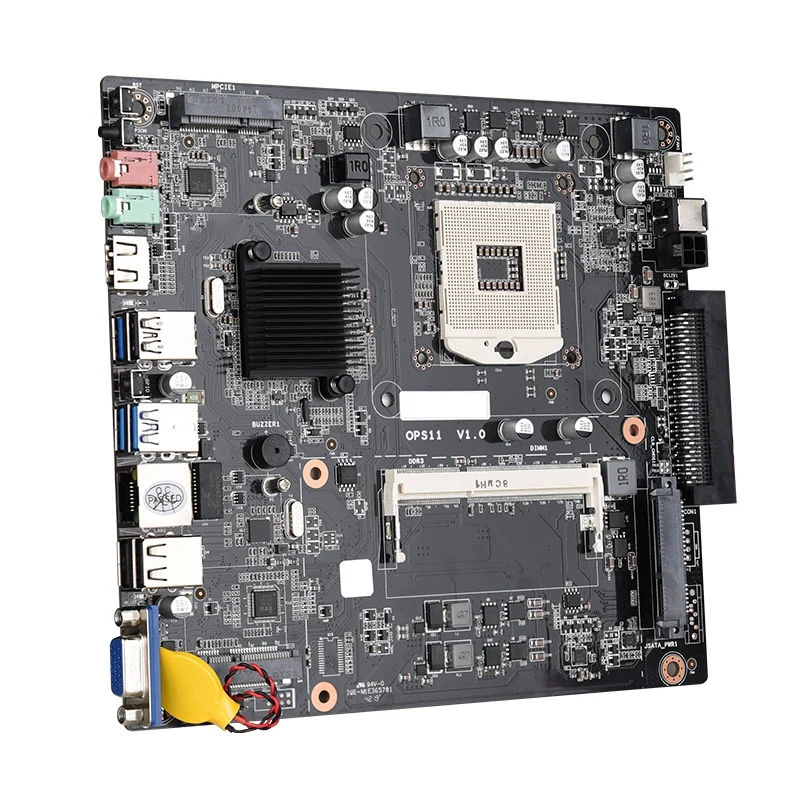 Материнская плата HM77 OPS все-в-одном ITX USB3.0/2 0 MSATA DDR3 8 Гб для процессора I3/I5/I7 серий 2/3