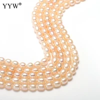 natural pink 6 7mm potato freshwater pearl beads aa quality 100 real natural freshwater pearl beads for jewelry making diy