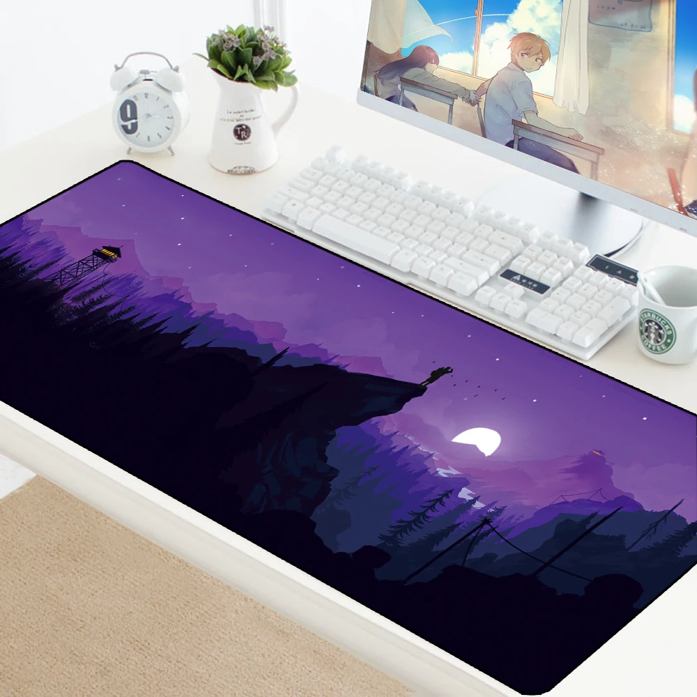 

Deep forest firewatch Laptop Gamer Mousepad Gaming Large Locking Edge Keyboard Mouse Pad 70x30 cm Deak Mat For Laptop Computer