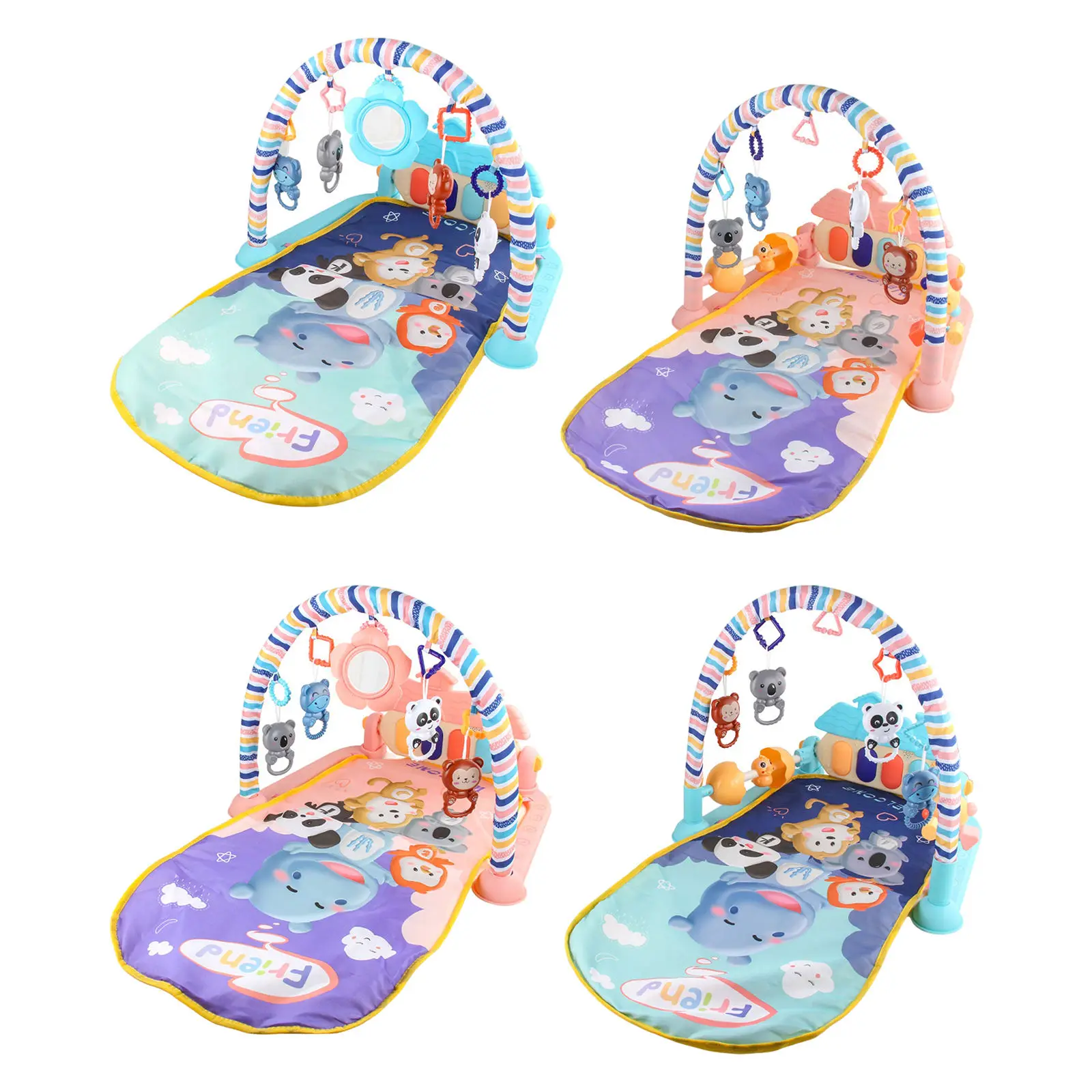 

Baby Gym Puzzles Mat Educational Rack Toys Baby Music Play Mat with Piano Keyboard Infant Fitness Carpet Gift for Kids