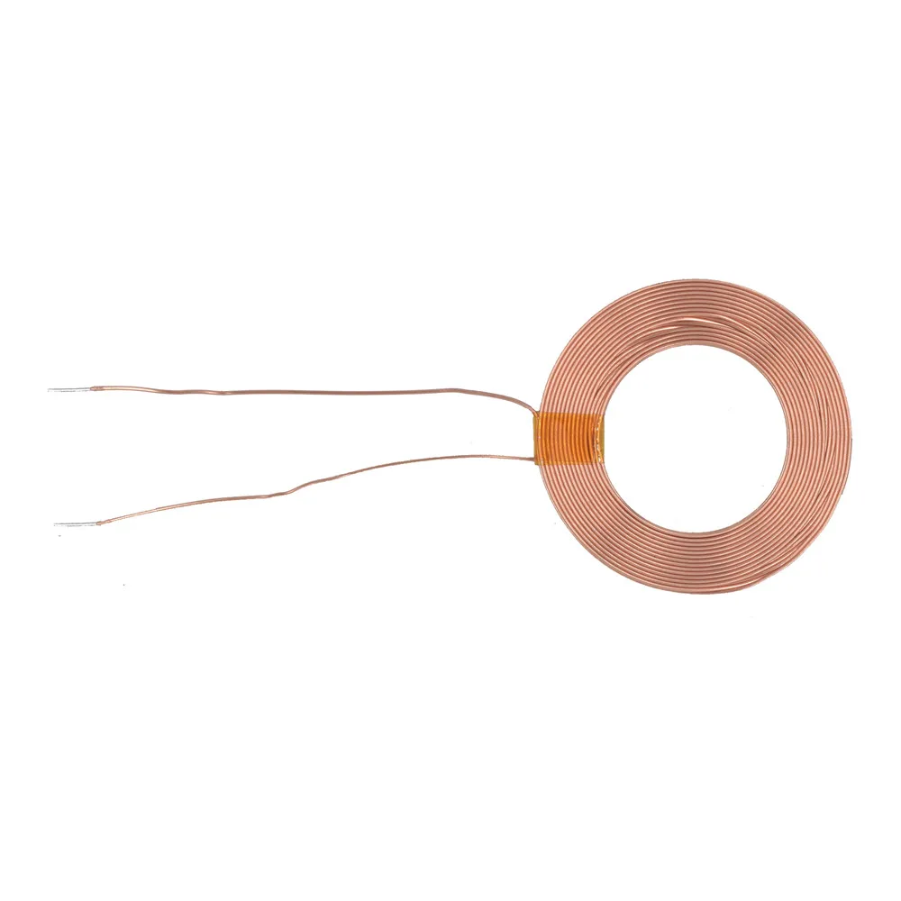 Taidacent 10PCS 32mm OD 30UH Copper Wire Wireless Power Supply Coil Magnetic Wireless Charger Inductive Coil Inductor