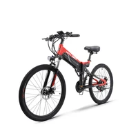 26inch commute travel fold frame electric power assisted pedal bicycle 48v24ah lithium battery color usb lcd 500w electric bike
