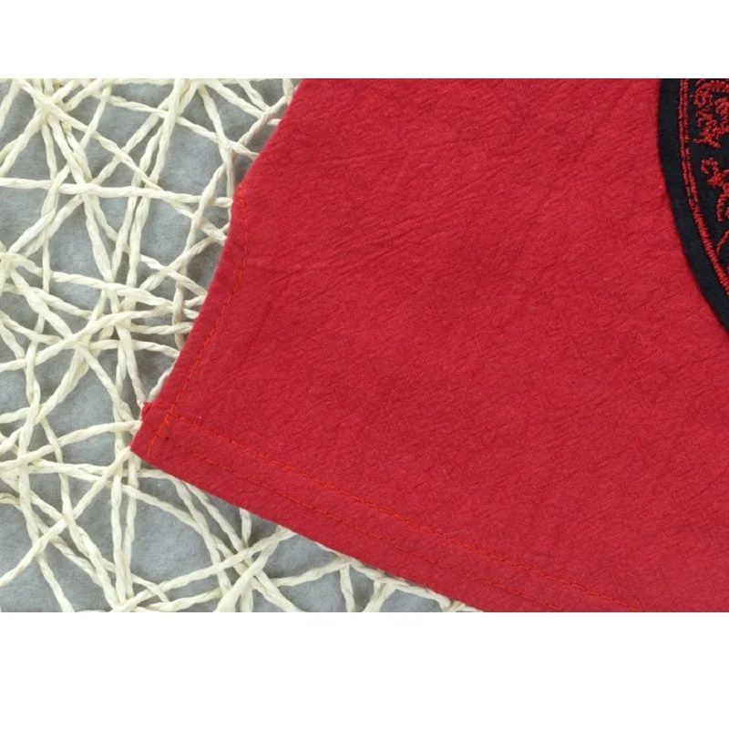 Традиционная Футболка с вышивкой для маленьких мальчиков и девочек в китайском