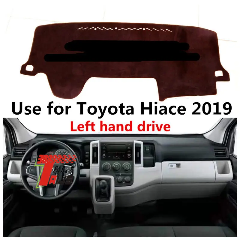 

Taijs Left Hand Drive High Level Synthetic Material Car Dashboard Cover 3 Colours Dash Mat for Toyota Hiace 2019 2020 nice cut