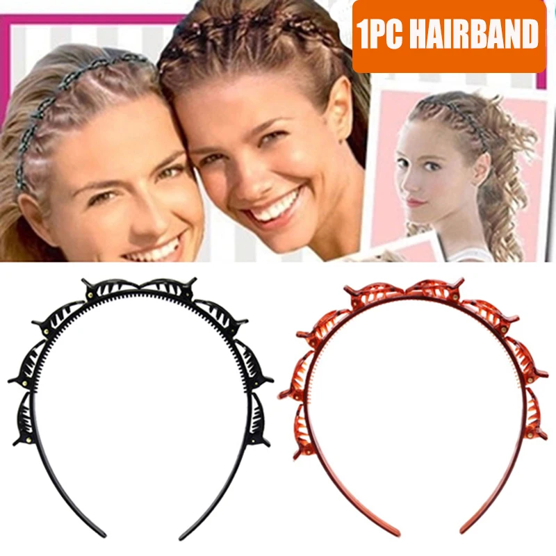 Новинка двойная челка заколка для волос модный двойной слой повязка на голову