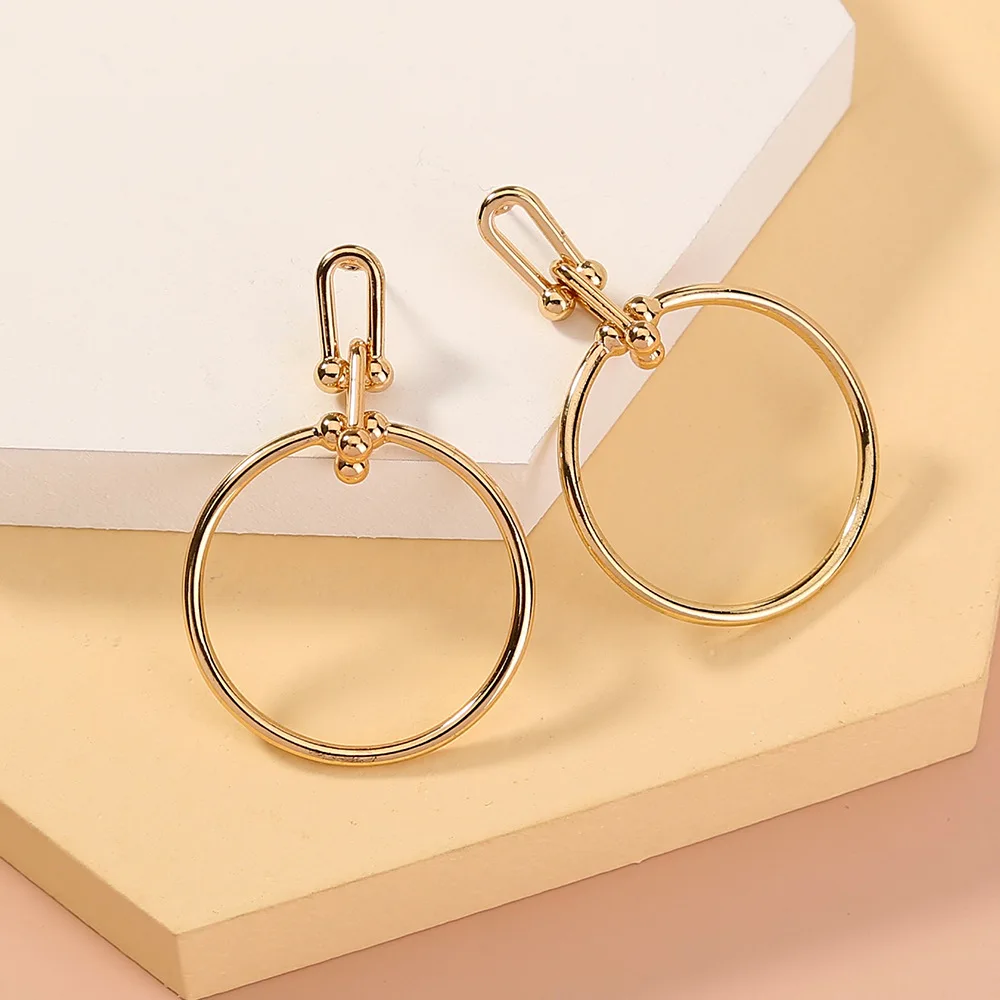 Bauble Золотые круглые оправы геометрические серьги-гвоздики роскошные