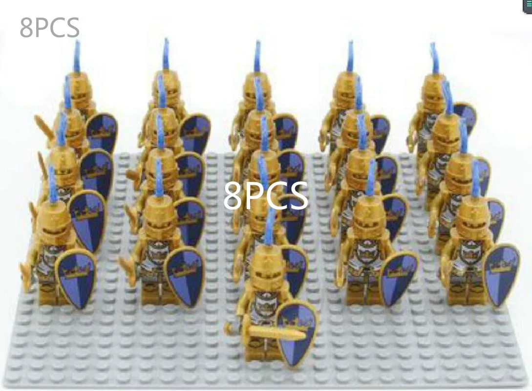 

Military Plastic Soldiers Cavalry Series Philip Orcs Assembled Building Blocks Doll Toys Legaoed