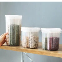2020 newindependent transparent cereal storage bottle home kitchen food moisture proof sealed jar dry cereal container