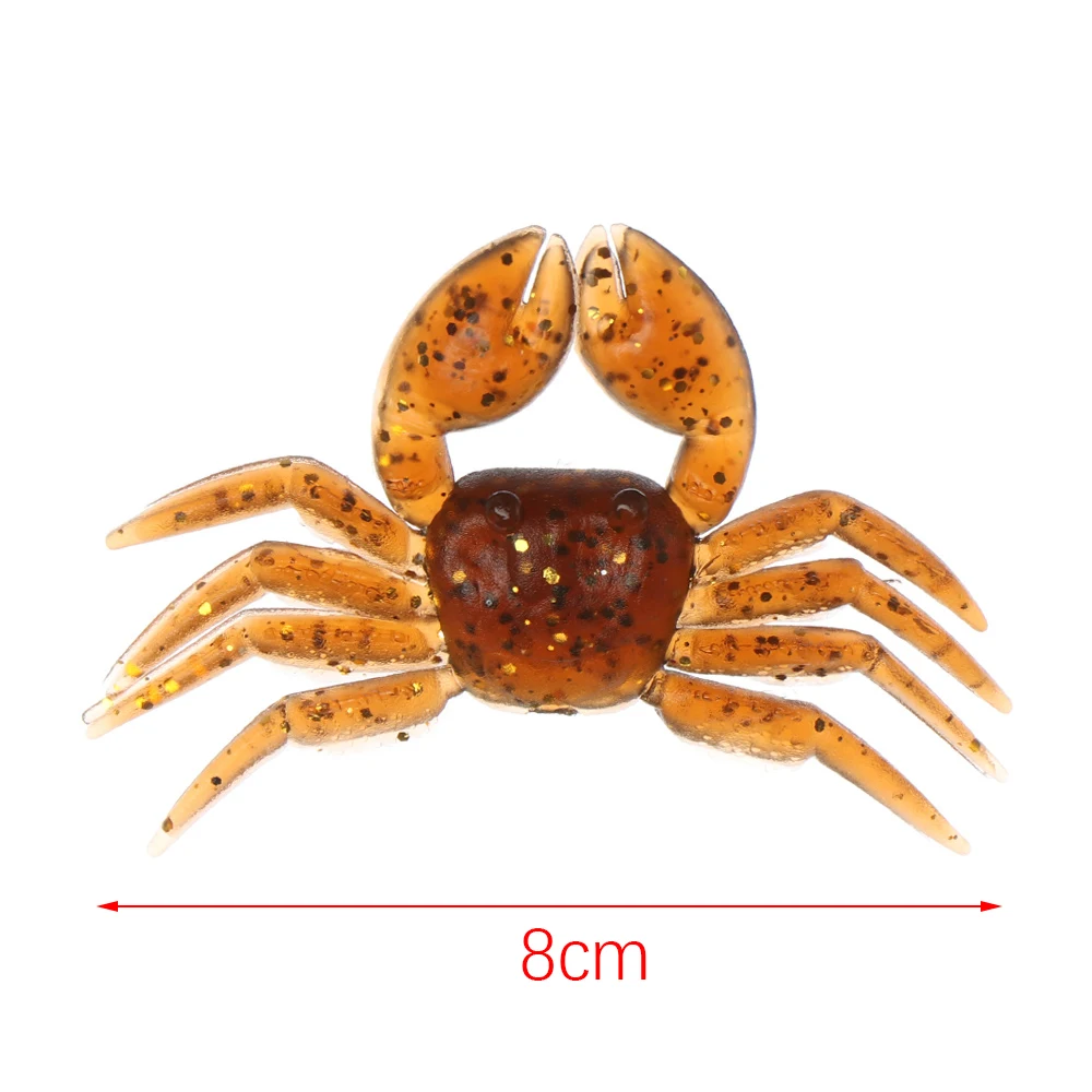 5 шт./компл. искусственные приманки в виде краба 3D Моделирование Приманка из